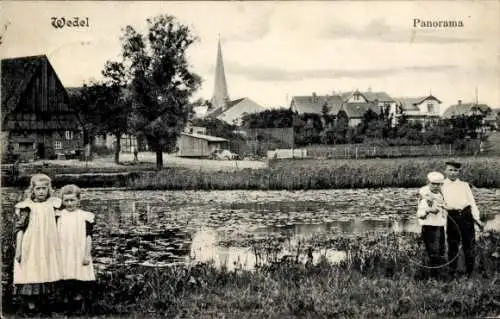 Ak Wedel an der Elbe, Panorama, Kinder