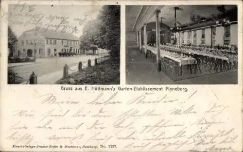 Ak Pinneberg in Holstein, Garten-Etablissement E. Hüttmann