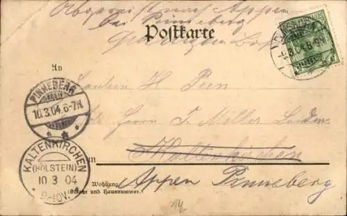 Ak Elmshorn in Holstein, Gasthof Carlsthal