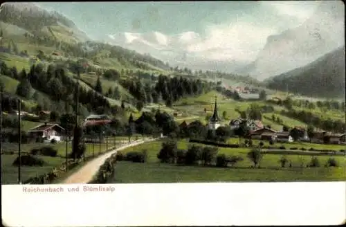 Ak Reichenbach im Kandertal Kanton Bern, Panorama, Blümlisalp