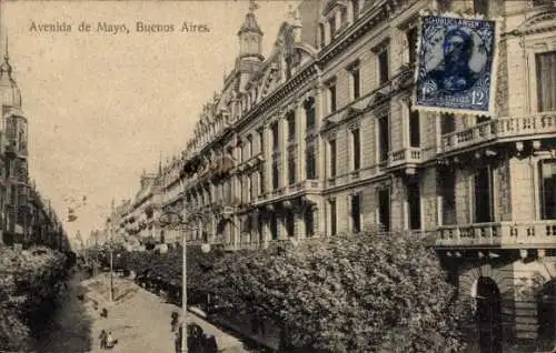Ak Buenos Aires Argentinien, Avenida de Mayo