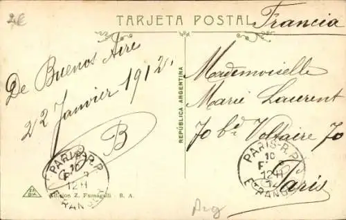 Ak Buenos Aires Argentinien, Regierungspalast, Plaza Colon