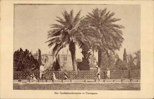 Ak Cawnpore Kanpur Indien, Gedächtnisbrunnen
