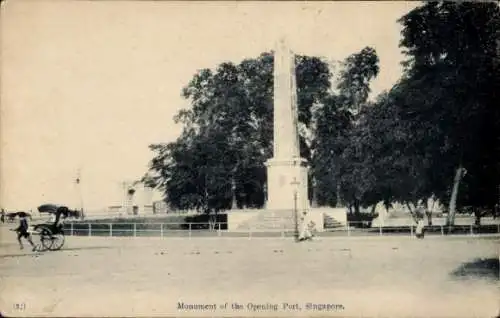 Ak Singapore Singapur, Denkmal