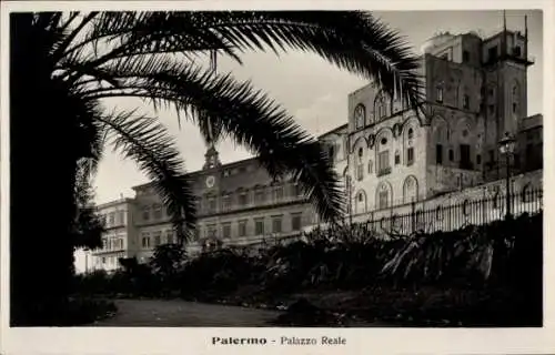 Ak Palermo Sizilien Sicilia Italien, Palazzo Reale