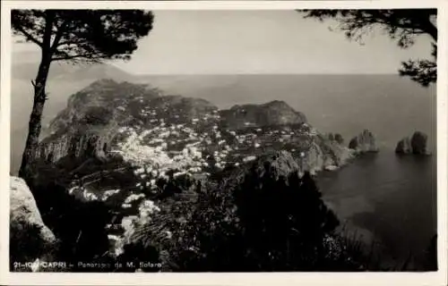 Ak Capri Neapel Campania, Panorama da M. Solaro