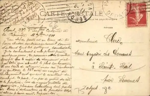 Ak Paris VIII, Caserne de la Pepiniere, Innenraum