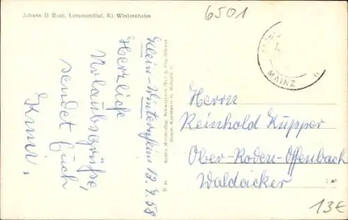 Ak Klein-Winternheim Rheinland Pfalz, Ortsansichten