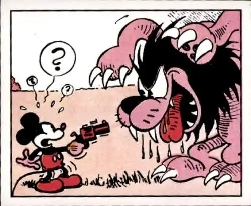 Sammelbild Disney Mickey Nr. 29 Micky Maus, Revolver, Löwe