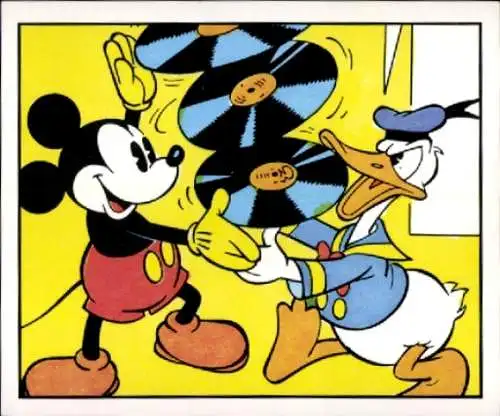 Sammelbild Disney Mickey Nr. 27 Micky Maus, Donald Duck, Schallplatten