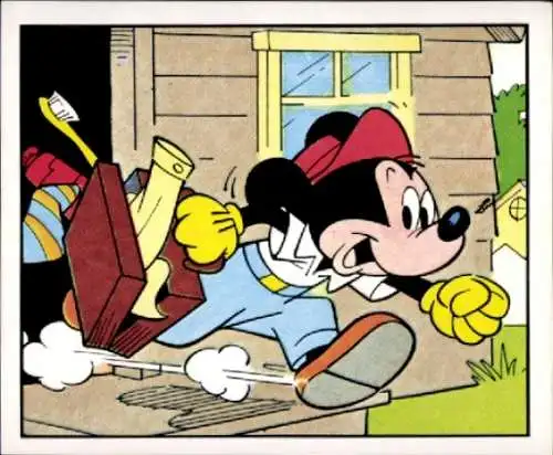 Sammelbild Disney Mickey Nr. 211 Micky Maus, Koffer