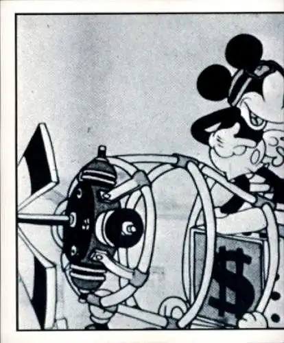 Sammelbild Disney Mickey Nr. 13 Micky Maus, Flugzeugrotor