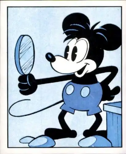 Sammelbild Disney Mickey Nr. 8 Micky Maus, Handspiegel