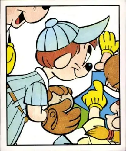 Sammelbild Disney Mickey Nr. 216 Kinder, Baseball