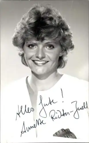 Ak Schauspielerin Annette Richter-Juell, Portrait, Autogramm