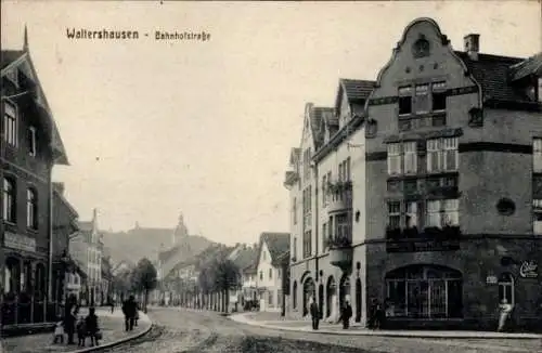 Ak Waltershausen in Thüringen, Bahnhofstraße