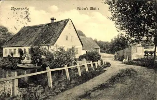 Ak Aabenraa Apenrade Dänemark, Färbers Mühle