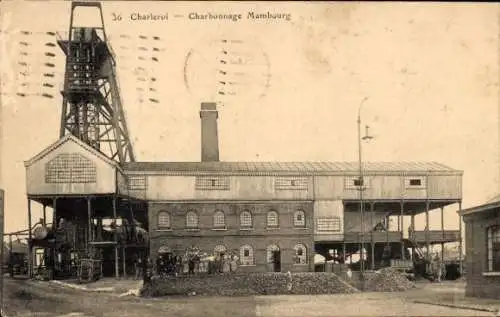 Ak Charleroi Wallonien Hennegau, Zeche Mambourg