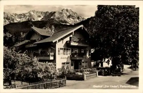 Ak Garmisch Partenkirchen in Oberbayern, Gasthof zur Linde, Inh. Gg. Grasegger