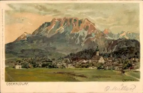 Künstler Ak Compton, Oberaudorf in Oberbayern, Panorama