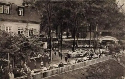 Ak Freiberg in Sachsen, Rosinhäuschen, Garten