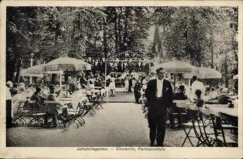 Ak Chemnitz in Sachsen, Johannisgarten, Parktanzdiele