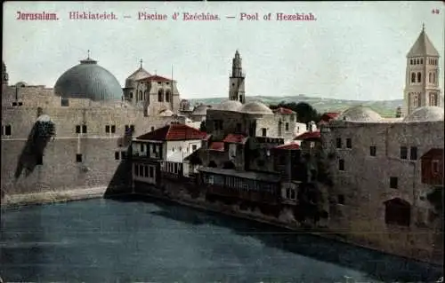 Ak Jerusalem Israel, Hiskiateich, Piscine d'Ezéchias, Pool of Hezekiah
