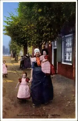 Ak Bunschoten Spakenburg Utrecht Niederlande, niederländische Tracht