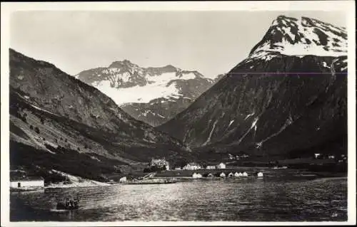 Ak Oie Norwegen, Panorama mit Bergen