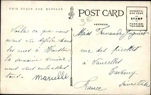 Ak Rodeo, Mann vom Pferd gestürzt