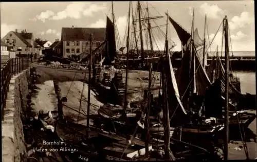 Ak Allinge Sandvig Bornholm Dänemark, Hafen, Boote