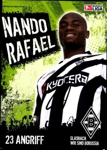 Autogrammkarte Fußball, Nando Rafael, Borussia Mönchengladbach