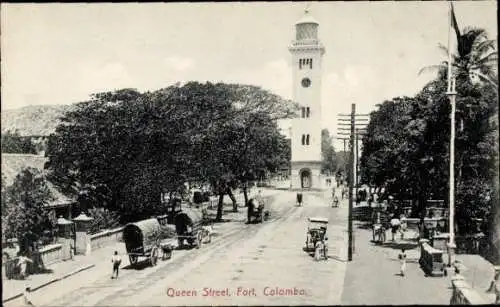 Ak Colombo Ceylon Sri Lanka, Queen Street, Fort