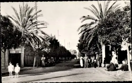 Ak Abukir Ägypten, Hauptstraße