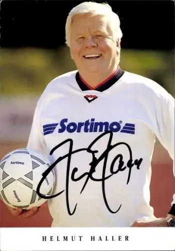 Autogrammkarte Fußball, Helmut Haller, Portrait