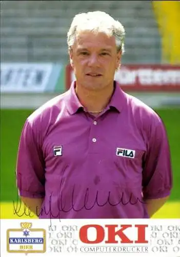 Autogrammkarte Fußball, Reiner Hollmann, 1. FC Kaiserslautern