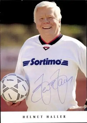 Autogrammkarte Fußball, Helmut Haller, Portrait