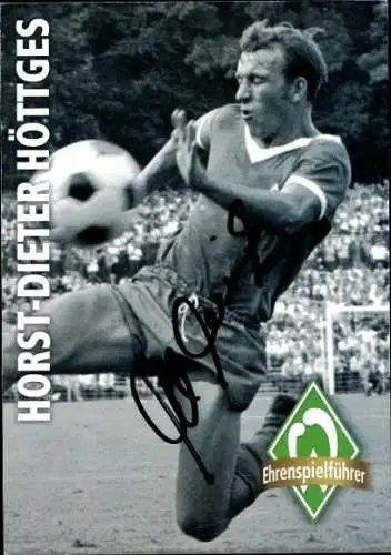 Autogrammkarte Fußball, Horst-Dieter Höttges, Werder Bremen