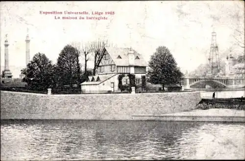 Ak Lüttich, Weltausstellung 1905, Das Haus des Dammbauers