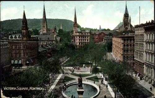 Ak Montreal Québec Kanada, Victoria Square