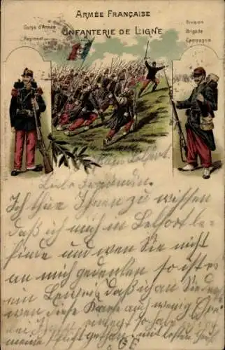 Litho Französische Armee, Linieninfanterie