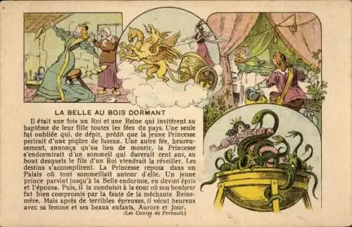 Ak Die Geschichten von Perrault, Dornröschen