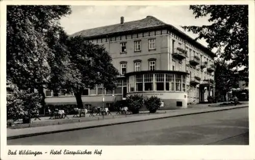 Ak Bad Wildungen in Hessen, Hotel Europäischer Hof