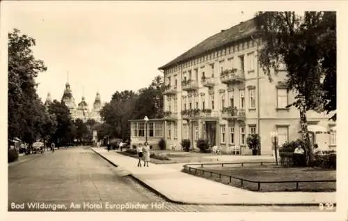 Ak Bad Wildungen in Hessen, Hotel Europäischer Hof