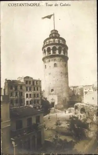 Ak Konstantinopel Istanbul Türkei, Turm von Galata