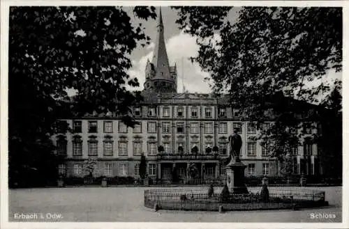 Ak Erbach im Odenwald Hessen, Schloss, Außenansicht, Denkmal