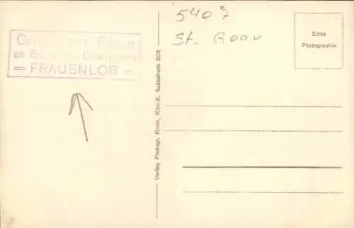 Ak St. Goar am Rhein, Ruine Rheinfels