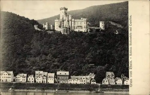 Ak  Kapellen Stolzenfels Koblenz am Rhein, Schloss Stolzenfels