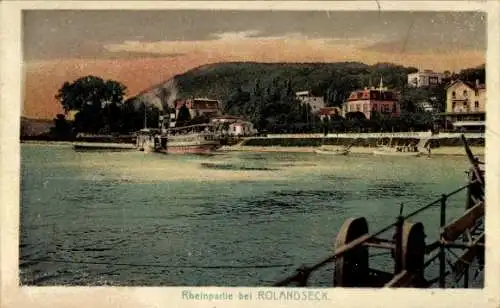 Ak Rolandseck Remagen am Rhein, Dampfschiff