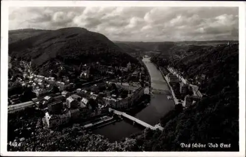 Ak Bad Ems an der Lahn, Panorama